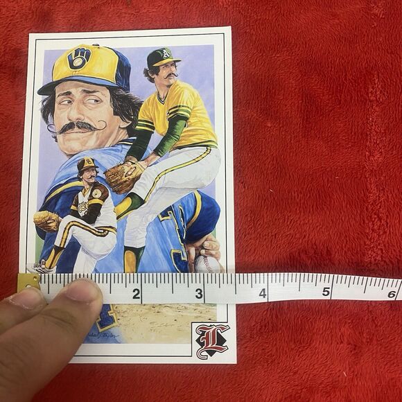 Rollie Fingers Brewers Pitcher MLB Legends Sports Memorabilia Post Card Postcard - Picture 3 of 4
